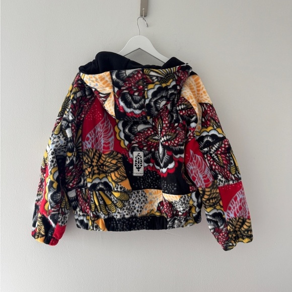 FREE PEOPLE Wild & Free Printed Fleece Pullover in Wildflower Retro Combo XS - Picture 7 of 7
